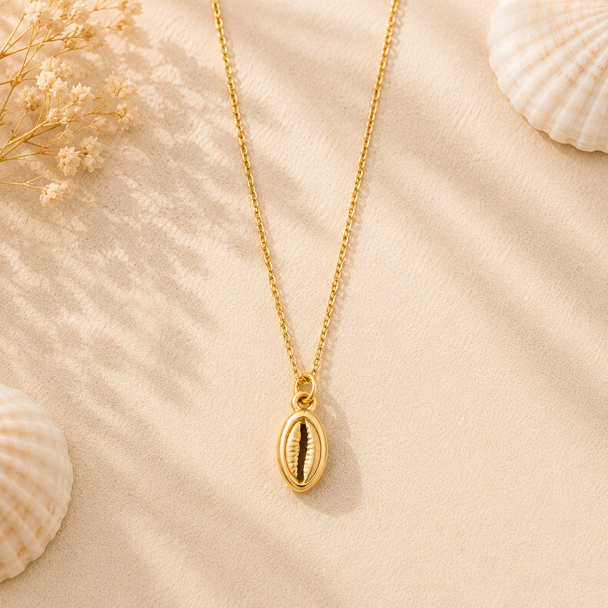 Golden Shell Necklace