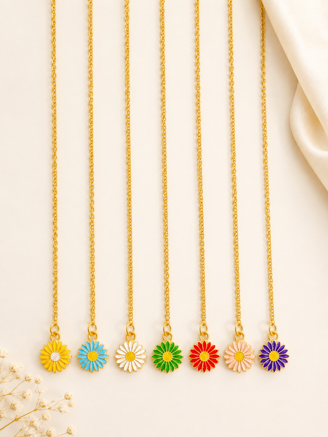 Sunshine Daisy Necklace