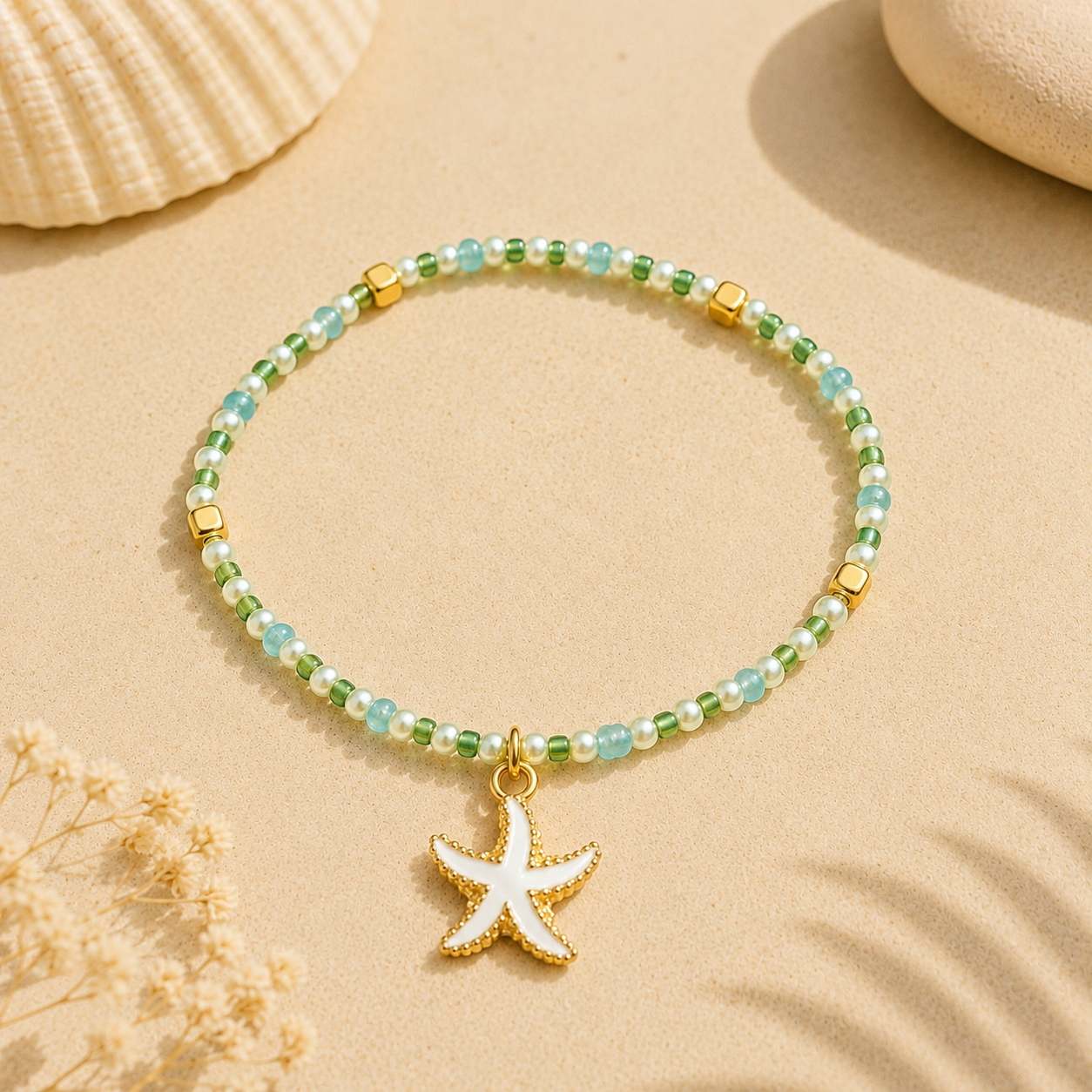 Seafoam Star Anklet/Bracelet