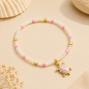 Blush Tide Turtle Anklet/Bracelet