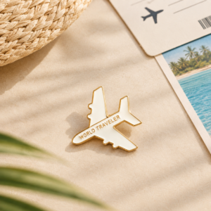 World Traveler Pin