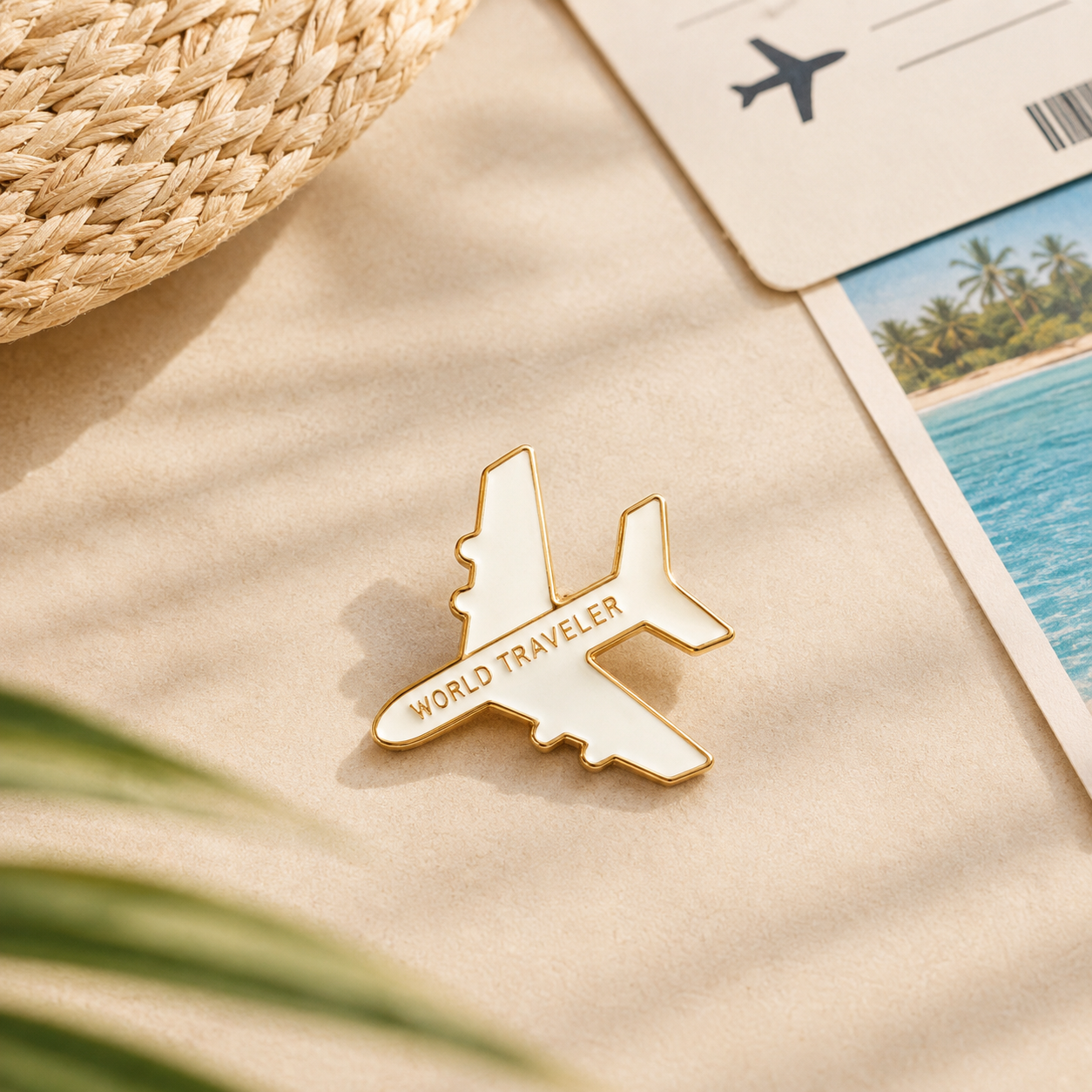 World Traveler Pin